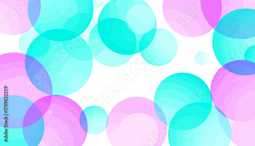 Abstract Colorful Bubbles Background.