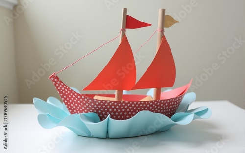 Papierschiffchen - Roter Leader. High quality