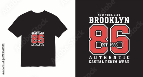 Varsity style vector t-shirt design
