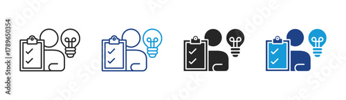 Creative Plan icon set multiple style collection