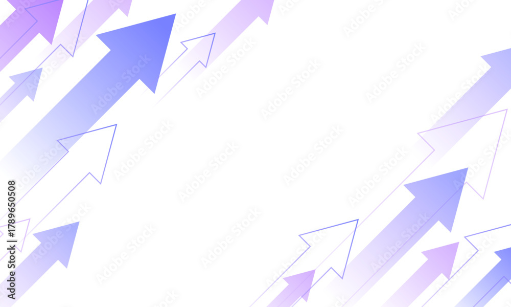 Fototapeta premium 上昇する矢印の背景