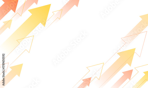 上昇する矢印の背景