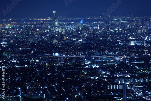 Wallpaper Mural 大阪市内夜景 Torontodigital.ca