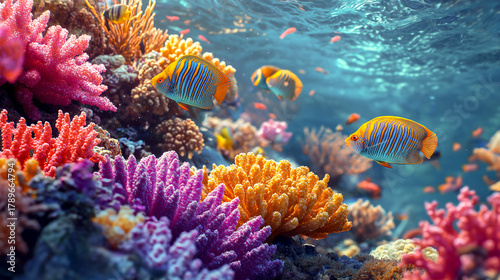 Fototapeta Naklejka Na Ścianę i Meble -  coral reef with fish