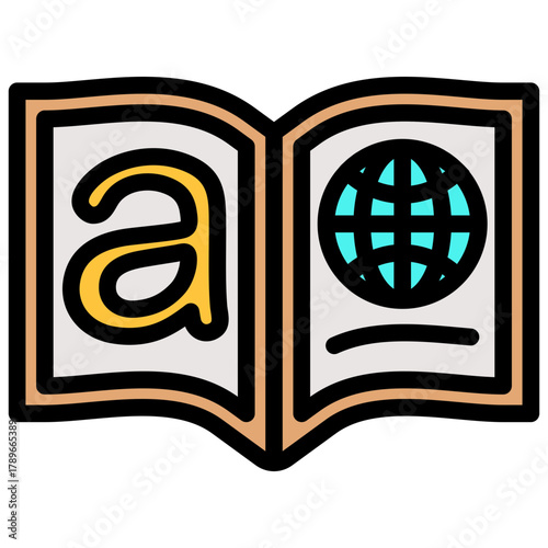 Language Book Icon