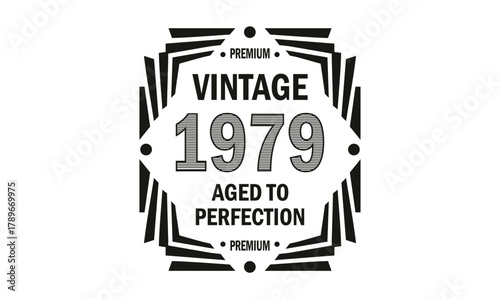 vintage 1979 aged to perfection t shirt design