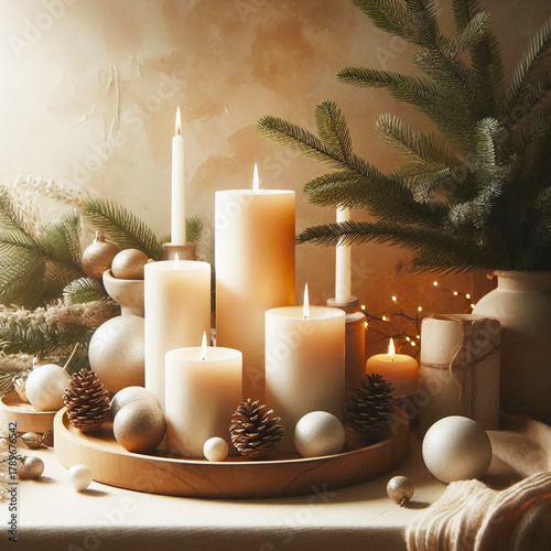 spa still life with candles