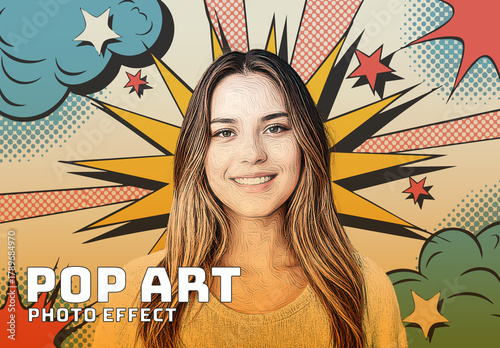 Pop Art Photo Effect Design