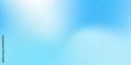 Modern Pastel rainbow. Light blue white color vector banner. Pastel gradient sky pattern. abstract good