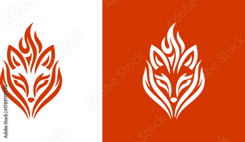 Elegant Fox Head Logo A Modern Design for Nature, Wildlife, and Creative Branding