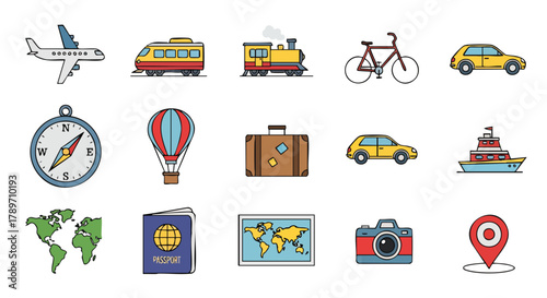 Americas green vector illustration depicting both the northern and southern continent