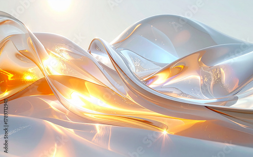 白とゴールドのエレガントなイメージ背景テクスチャ	
