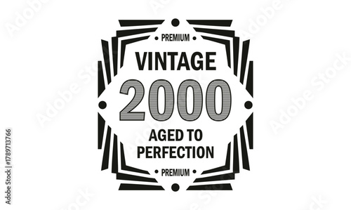 vintage 2000 aged to perfection t shirt design