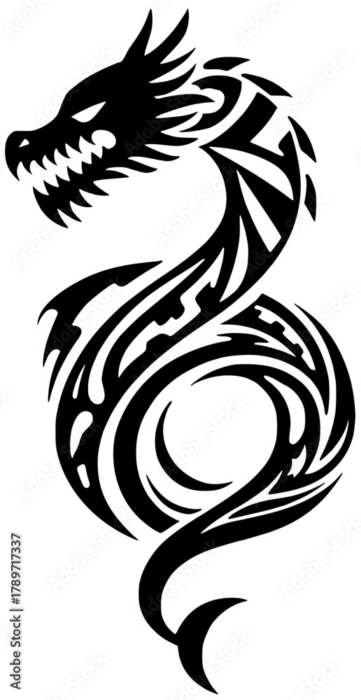 Obraz premium black and white tattoo