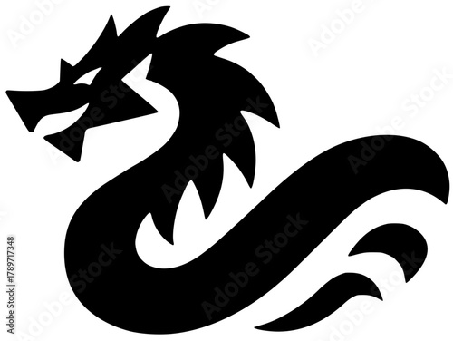 black dragon head