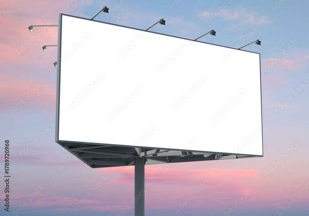 Obraz premium 3D render of a large advertising billboard