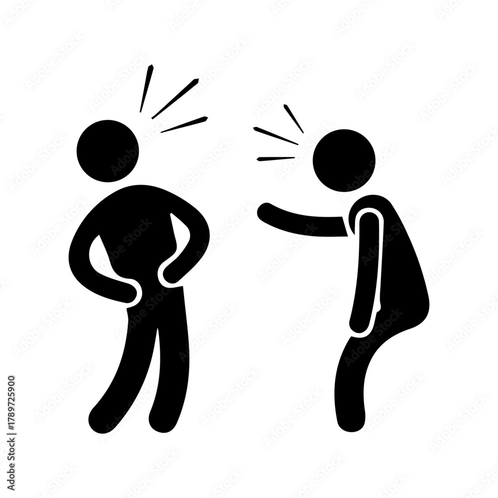 Obraz premium Stick Figures Arguing