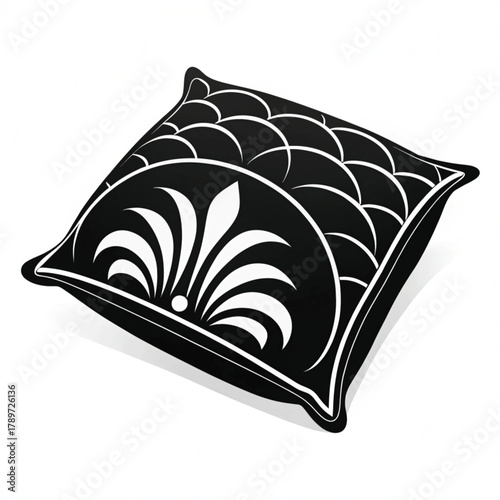 pillow isolated on white background