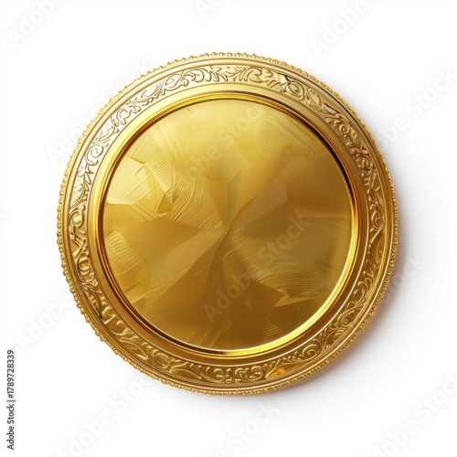 Gold Coin Isolated on White Background