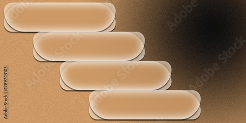 Abstract beige brown color gradient dark background grainy noise texture banner website header design