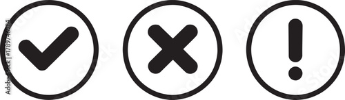 Icon set for status and feedback