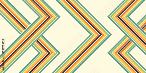 Vintage striped backgrounds, posters, banner samples retro colors 1970s 1900s 70s 80s 90s. Retro vintage style 70s striped background poster lines. Shapes vector design graphic 1980s.