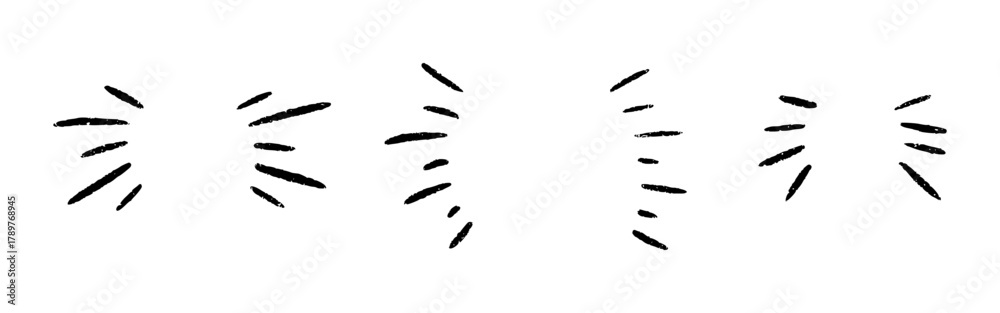 Фотография Text highlight emphasis for title, headline attention mark lines