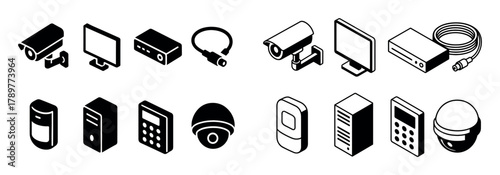 Office Surveillance Icons
