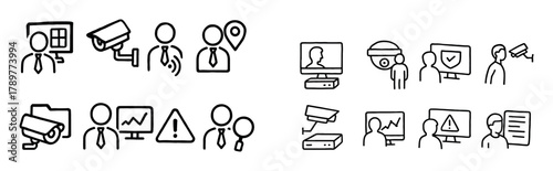 Office Surveillance Icons