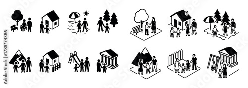 Family Time Icon Grid