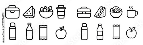 Work Lunch Icons