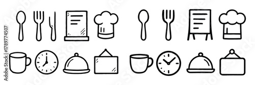 Workplace Cafeteria Icons