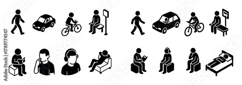Isometric Activity Icons