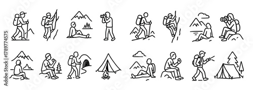 Mountain Activity Icons