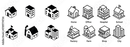 Isometric Role Icons