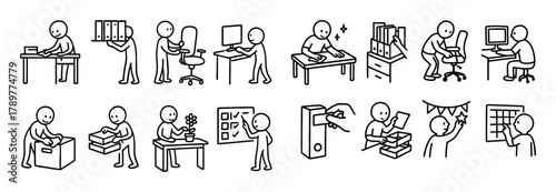 Workplace Organization Doodles