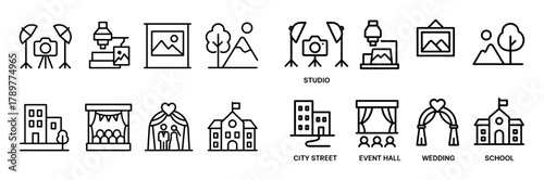 Photography Icon Grid