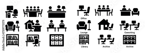 Office Furniture Icons