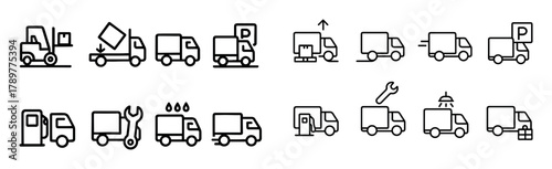 Truck Activity Icons