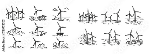 Wind Power Icons