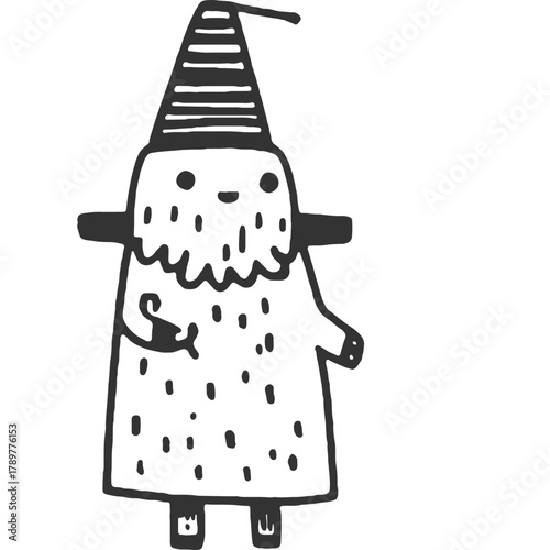 Gashed Memory Vintage Illustration Vector