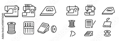 Sewing Equipment Icons