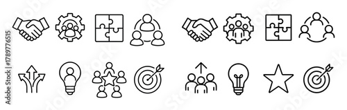 Teamwork Icon Grid