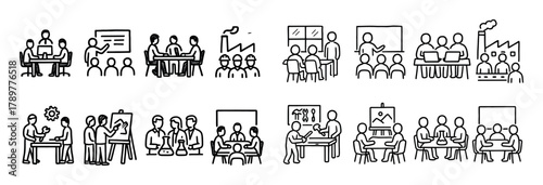 Teamwork Places Icons