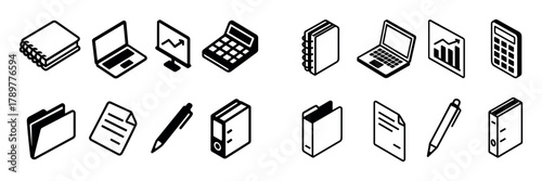 Isometric Business Icons