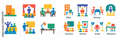 Colorful Icon Achievement Grid