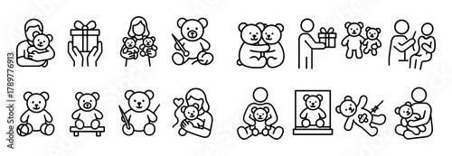 Soft Toy Icon Grid