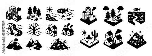 Human-Environment Impact Icons