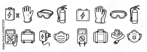 Battery Safety Icons