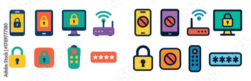 Parental Control Icons Grid